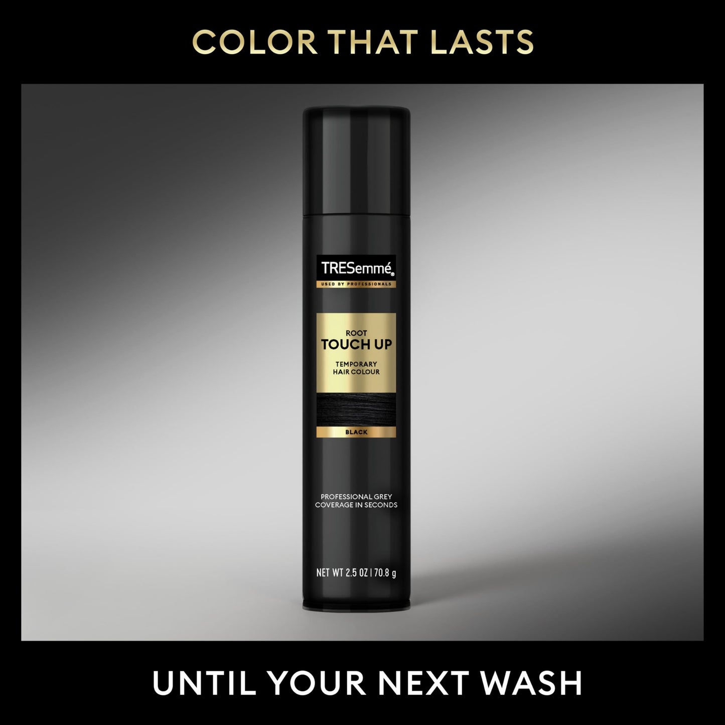 TRESemmé Root Touch-Up Temporary Black Hair Hair Color Touch-Up Spray, Ammonia-free, Peroxide-free Root Cover-Up Spray 2.5 oz Beauty & Personal Care TRESemmé
