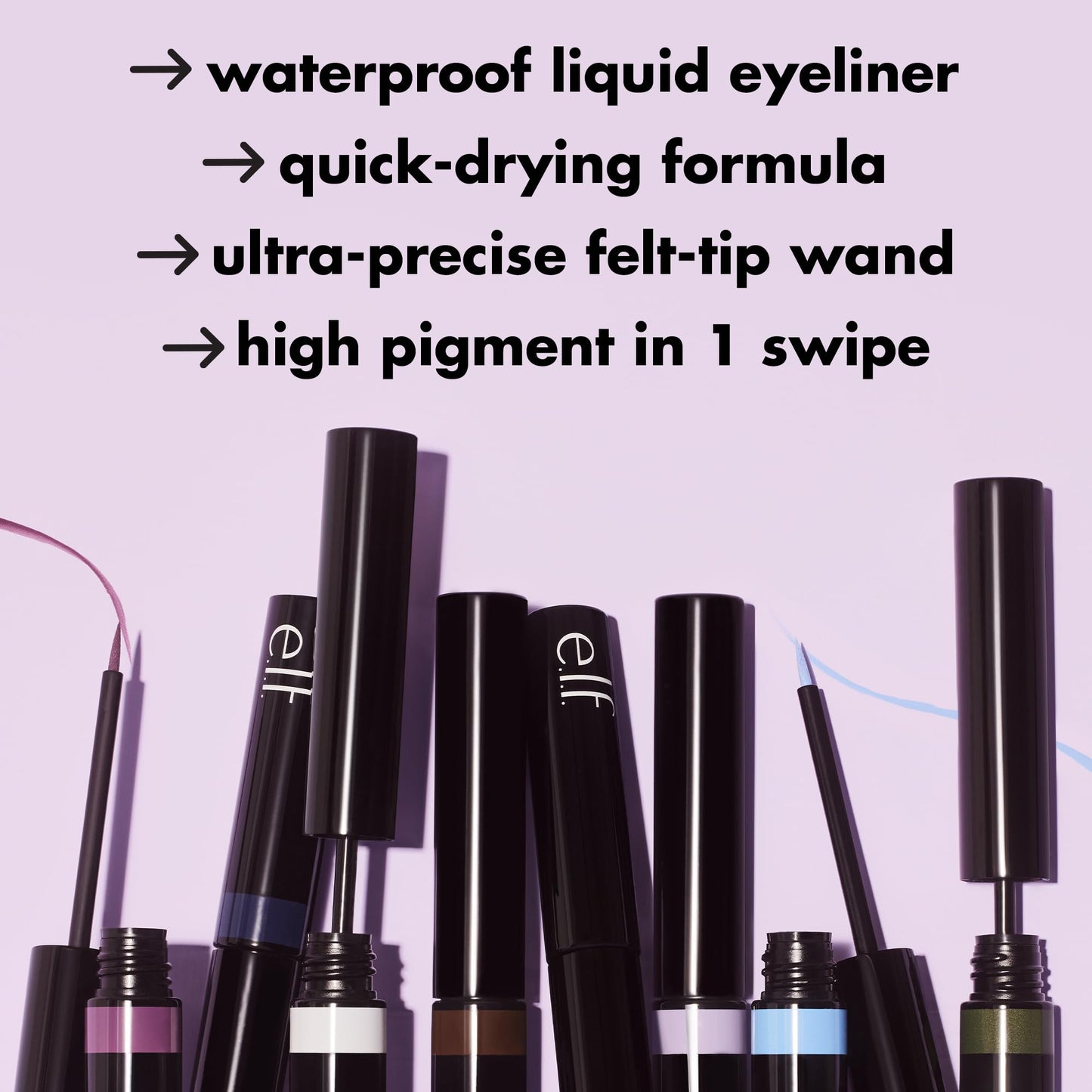 e.l.f. H2O Proof Inkwell Eyeliner Pen, High-pigment, Waterproof Liquid Eyeliner, Delivers A Matte Finish, Vegan & Cruelty-free, Film Noir Beauty & Personal Care e.l.f.