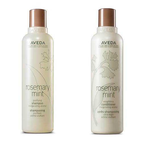 Aveda Rosemary Mint Purifying Shampoo & Conditioner Gift Set | Clarifying Shampoo | Lightweight Conditioner | Normal to Oily Hair | Fine to Medium Beauty & Personal Care Aveda