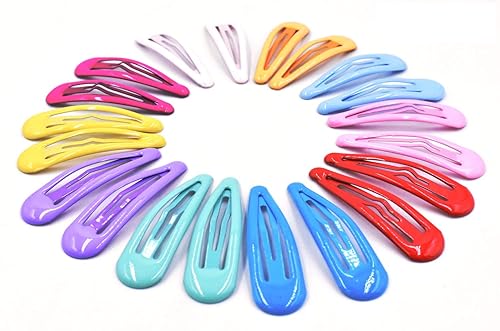 Art&Beauty 10 Pairs Colorful Glossy Snap Prong Clips Bendy Hair Clips Barrettes for Ladies Girls Women Adults Hair Bow By Art&Beauty Beauty & Personal Care Art&Beauty