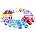 Art&Beauty 10 Pairs Colorful Glossy Snap Prong Clips Bendy Hair Clips Barrettes for Ladies Girls Women Adults Hair Bow By Art&Beauty Beauty & Personal Care Art&Beauty