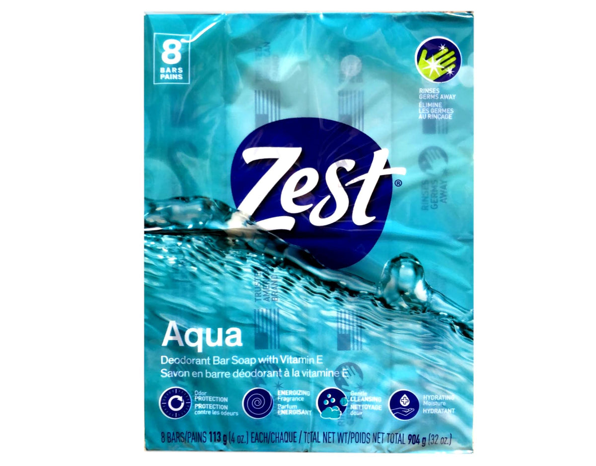 Zest Aqua Bar Soap 4 Ounce Bars, 16-Count Beauty & Personal Care Zest