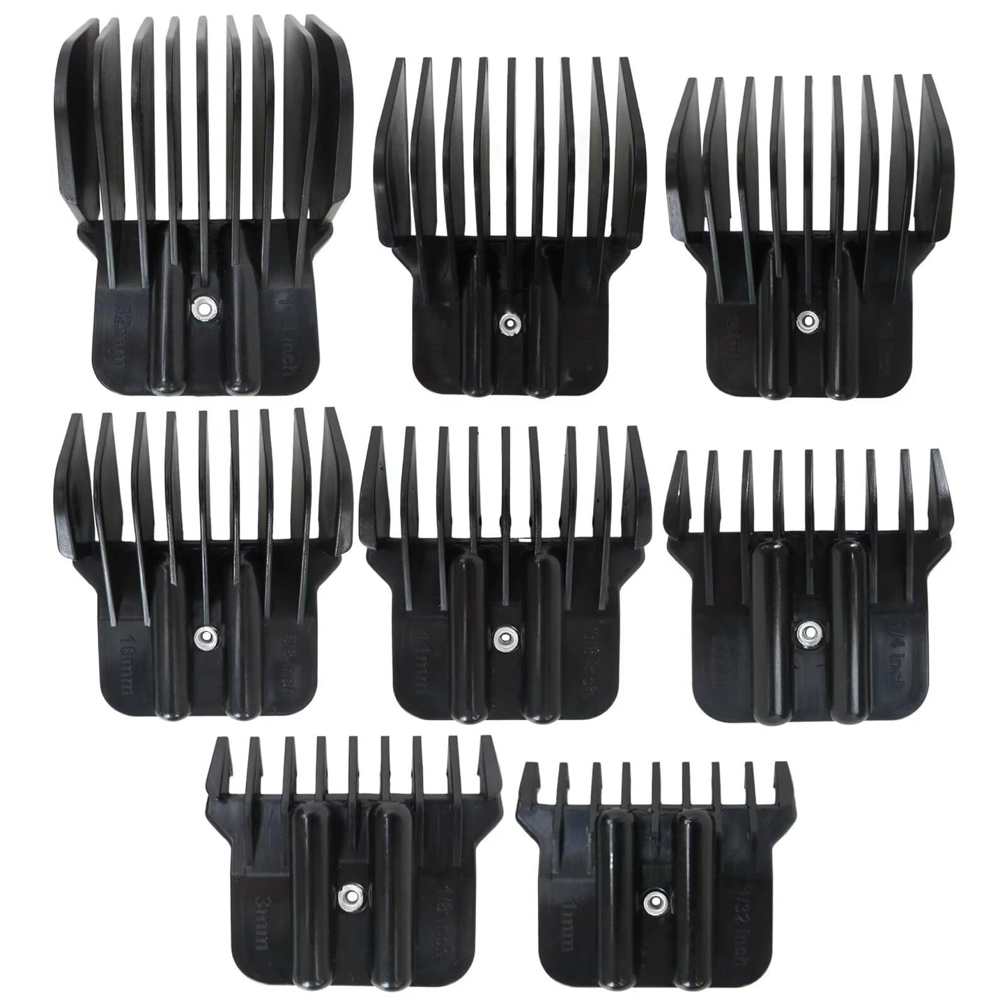 8 Pack Hair Clipper Guards Set, Snap-on Blade Attachment Combs Fits for Wahl Detailers/Andis T-outliner/Andis D8/BaBylis PRO, 8 Sizes (1/32", 1/8" Beauty and Personal Care USonline911