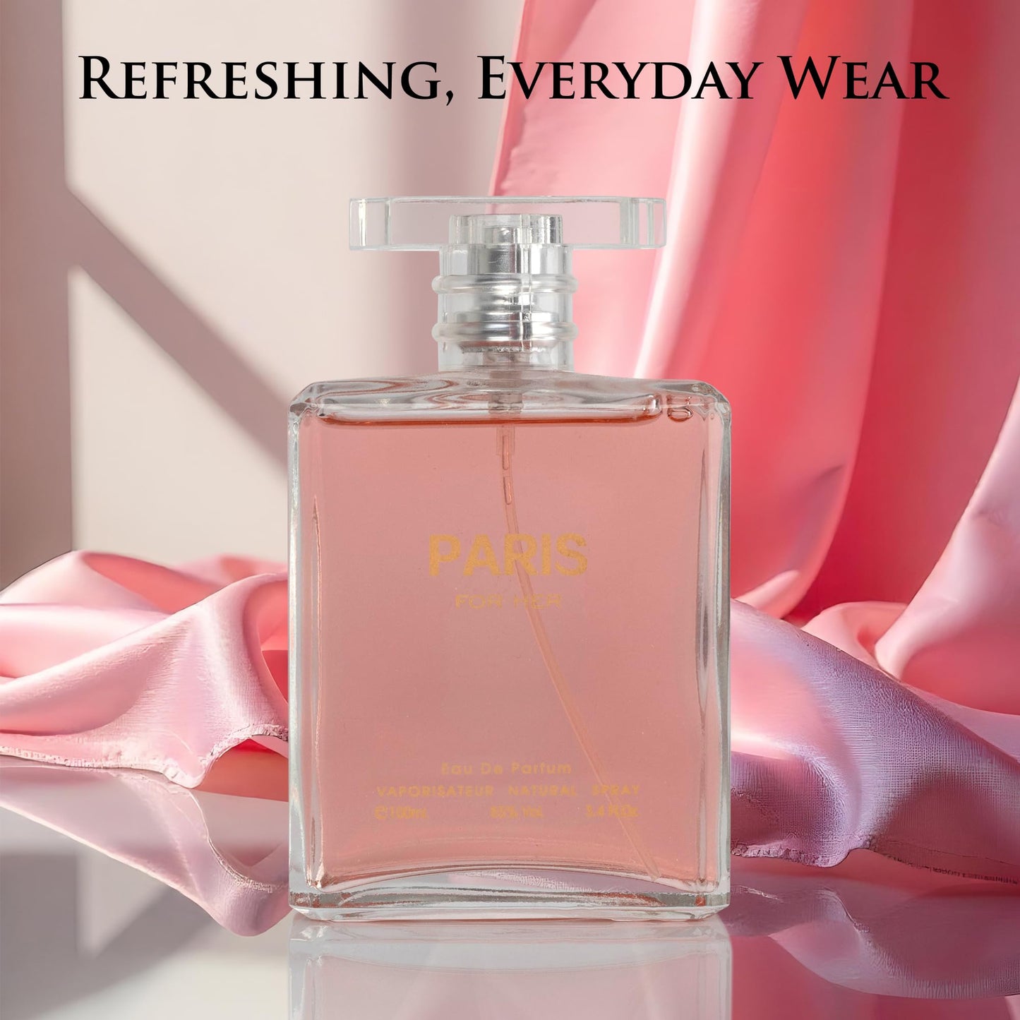 NovoGlow Paris For Her Eau de Parfum Spray Perfume, Fragrance For Women-Daywear, Casual Daily Cologne Set with Deluxe Suede Pouch- 3.4 Oz Bottle Beauty & Personal Care NovoGlow