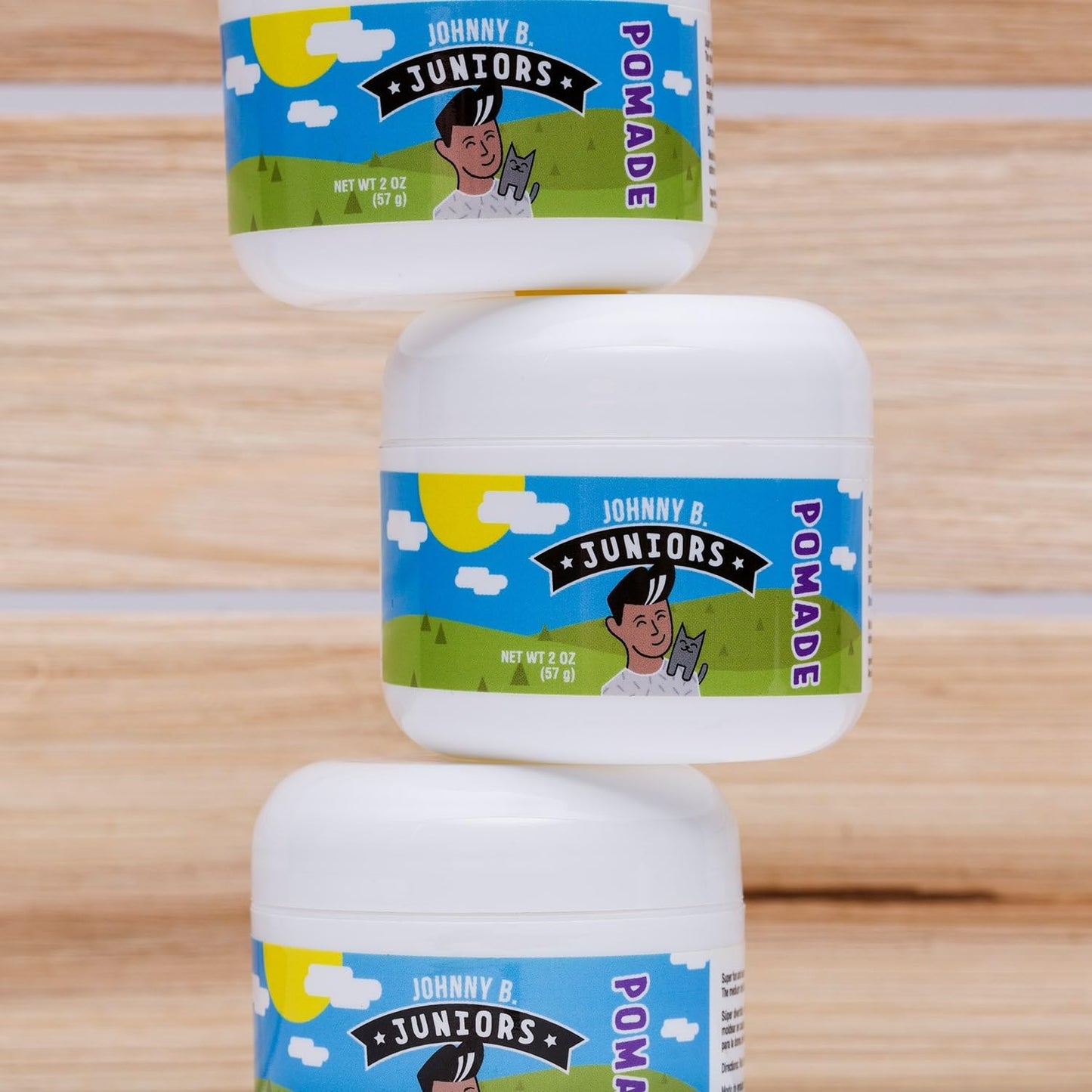 JOHNNY B. Juniors Hair Styling Pomade 2 oz. Jar Curly or Straight Hair for Kids Beauty & Personal Care JOHNNY B.