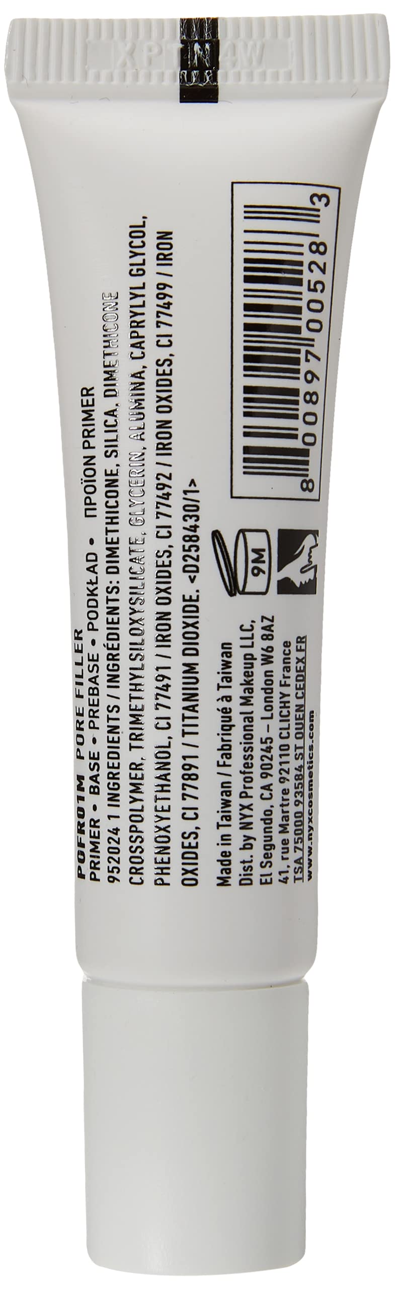 NYX Professional Makeup Pore Filler Primer, Mini Size 0.27 Fl. Oz.