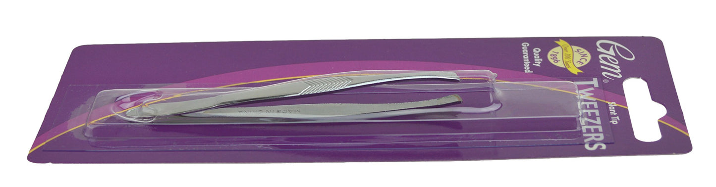 Gem Slant Tip Tweezers Beauty & Personal Care GREAT LAKES WHOLESALE