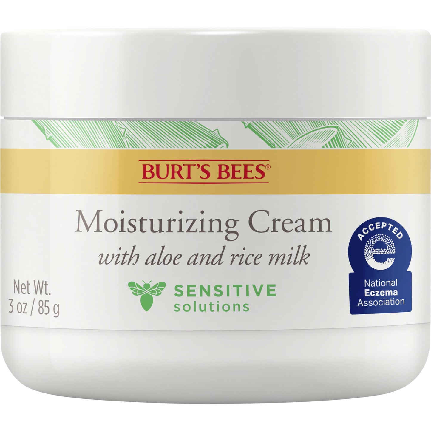 Burt's Bees Sensitive Moisturizing Cream, With Aloe Vera and Rice Milk, Face Moisturizer for Sensitive Skin, 98.8 Percent Natural Origin Skin Care, 3 Beauty & Personal Care Burt's Bees