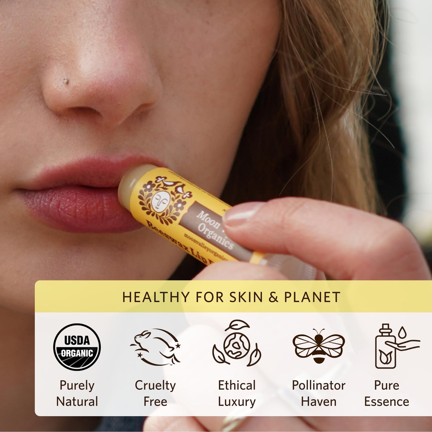 Moon Valley Organics Beeswax Lip Balm for Moisturizing Lips and Cuticles (Vanilla | Lime | Honey | Blackberry | Mint Vanilla, 5-Pack) Beauty & Personal Care Moon Valley Organics