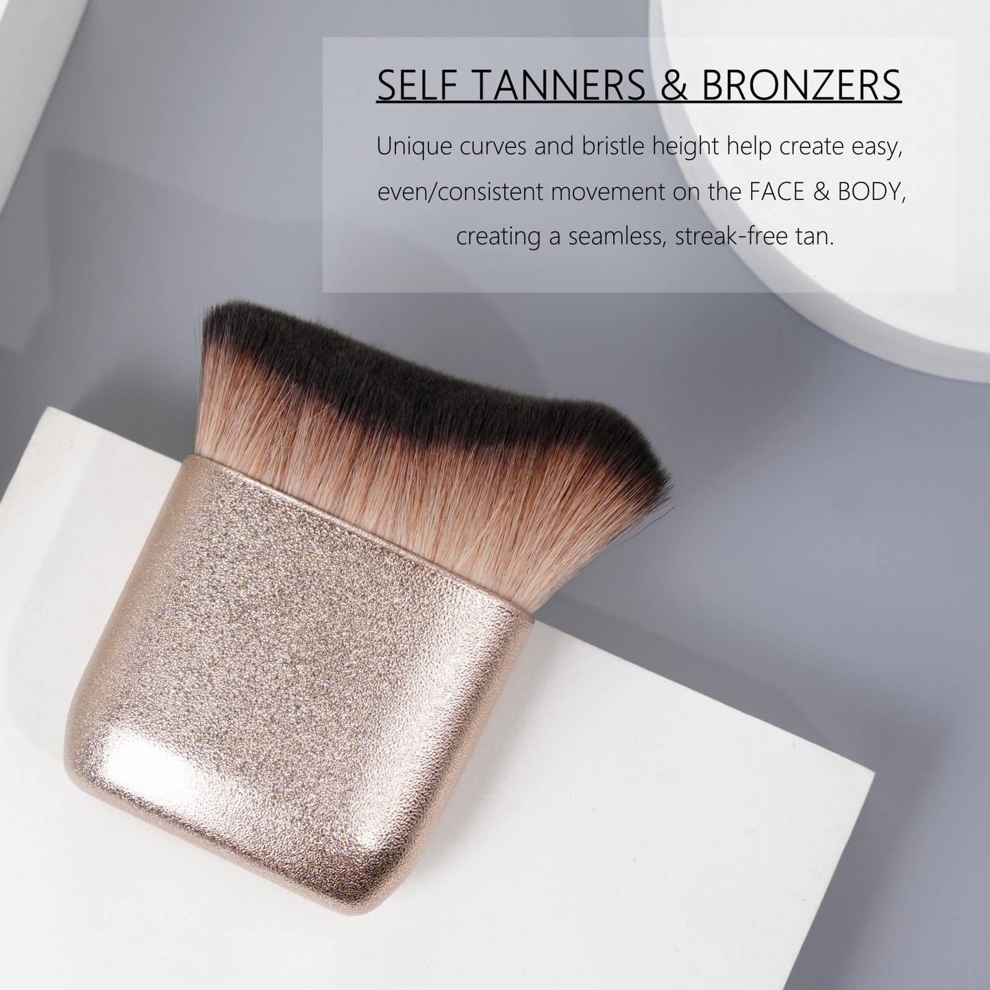 Self Tanner Brush GOERTI Body Makeup Brush for Flawless Leg Makeup, Kabuki Foundation Makeup Brush for Face & Body, Full Coverage Tanning Blend Beauty & Personal Care GOERTI