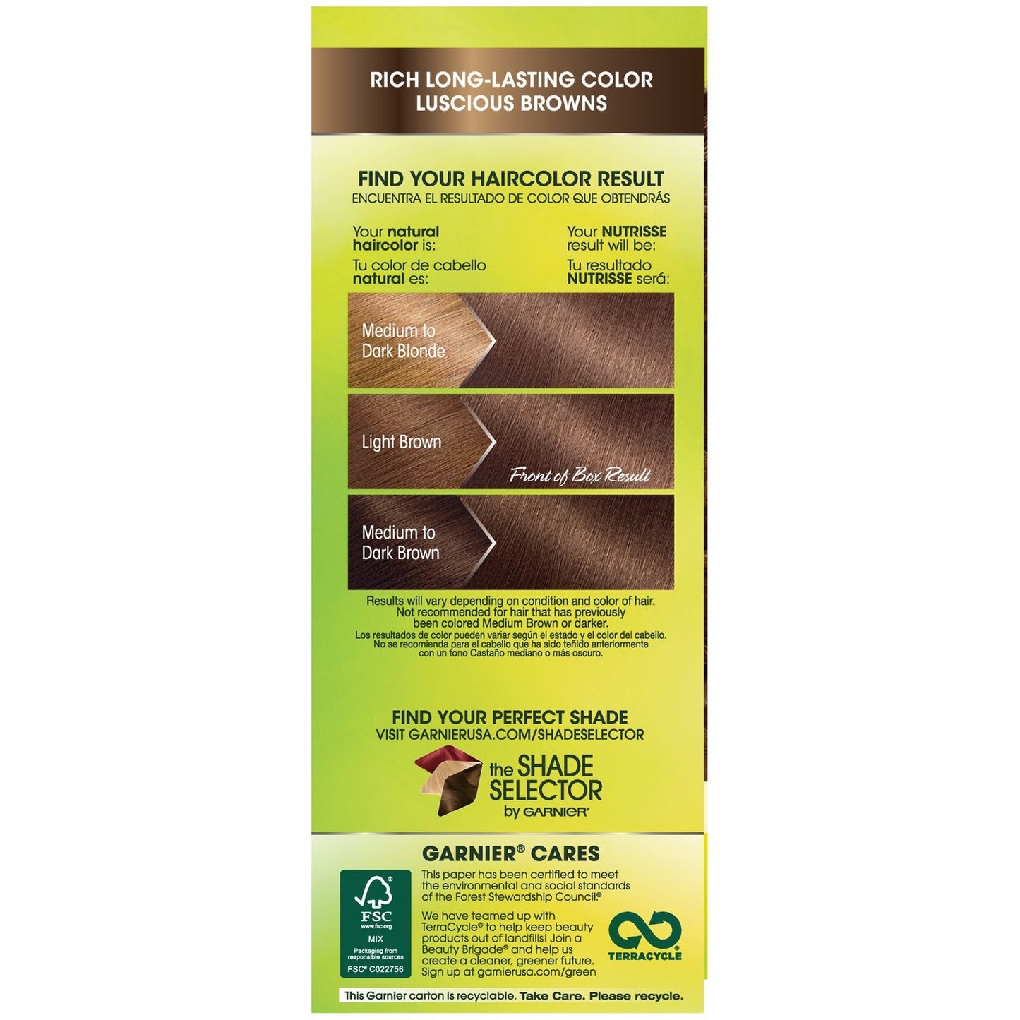 Garnier Nutrisse Nourishing Color Creme Light Natural Brown [60] 1 ea (Packaging May Vary) Beauty & Personal Care Garnier