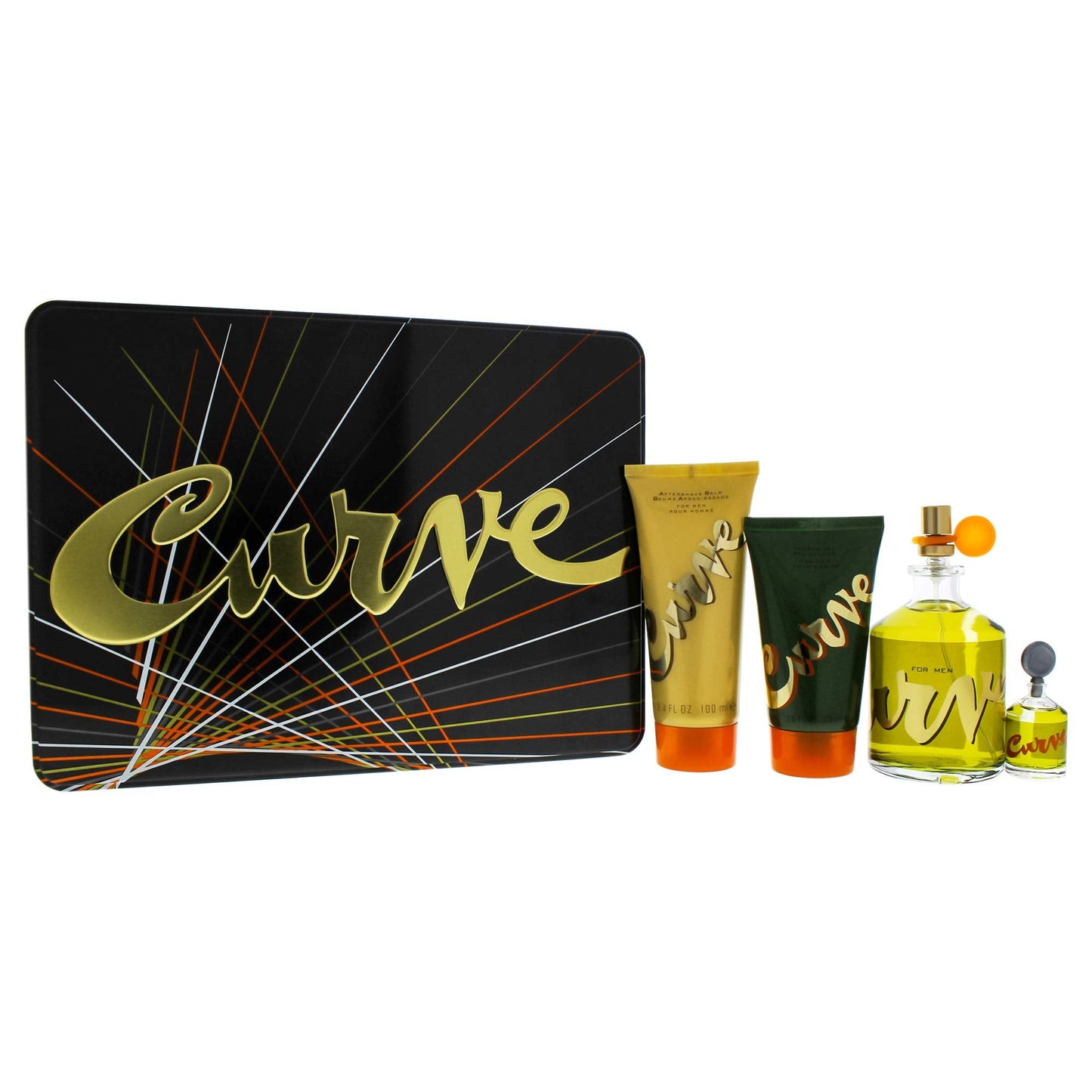 LIZ CLAIBORNE CURVE 4 PIECE GIFT SET - 4.2 OZ COLOGNE SPRAY NEW Box for Men Beauty & Personal Care Liz Claiborne