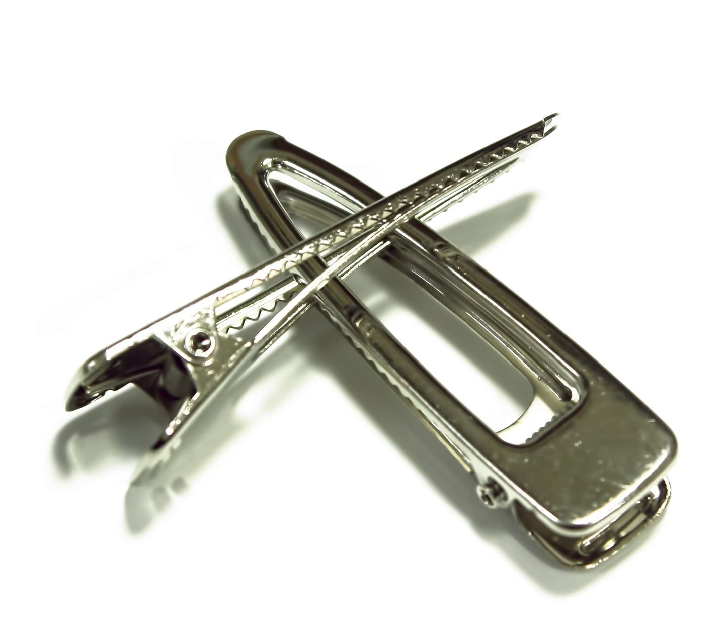 All in ONE Tear Drop Shape Hair Clips Metal Alligator Clips for DIY Craft (Silver - 20pcs) Beauty & Personal Care ALL in ONE