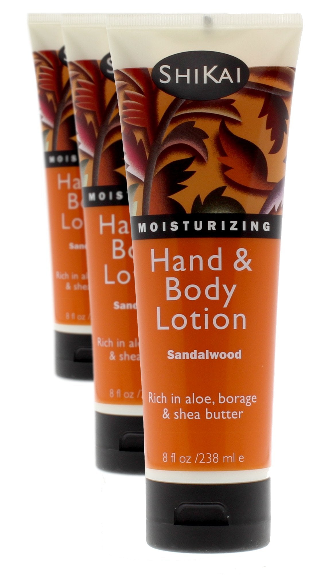 ShiKai Sandalwood Hand & Body Lotion (8oz, Pack of 3) | Daily Moisturizing Skincare for Dry and Cracked Hands | With Aloe Vera & Vitamin E Beauty & Personal Care ShiKai