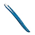 TRIM Azure Collection Slant Tip Tweezer - Precision-Ground Tips Grasp Even The Finest Hairs - Angled to Align with The Brow's Natural Arch Beauty & Personal Care Trim