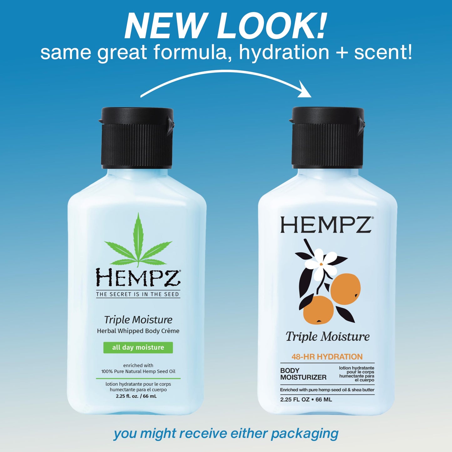 HEMPZ Body Lotion Triple Moisture - Whipped Crème Daily Moisturizing Cream, Shea Butter Hand and Body Moisturizer - Hemp Lotion - Skin Care Products Beauty & Personal Care Hempz