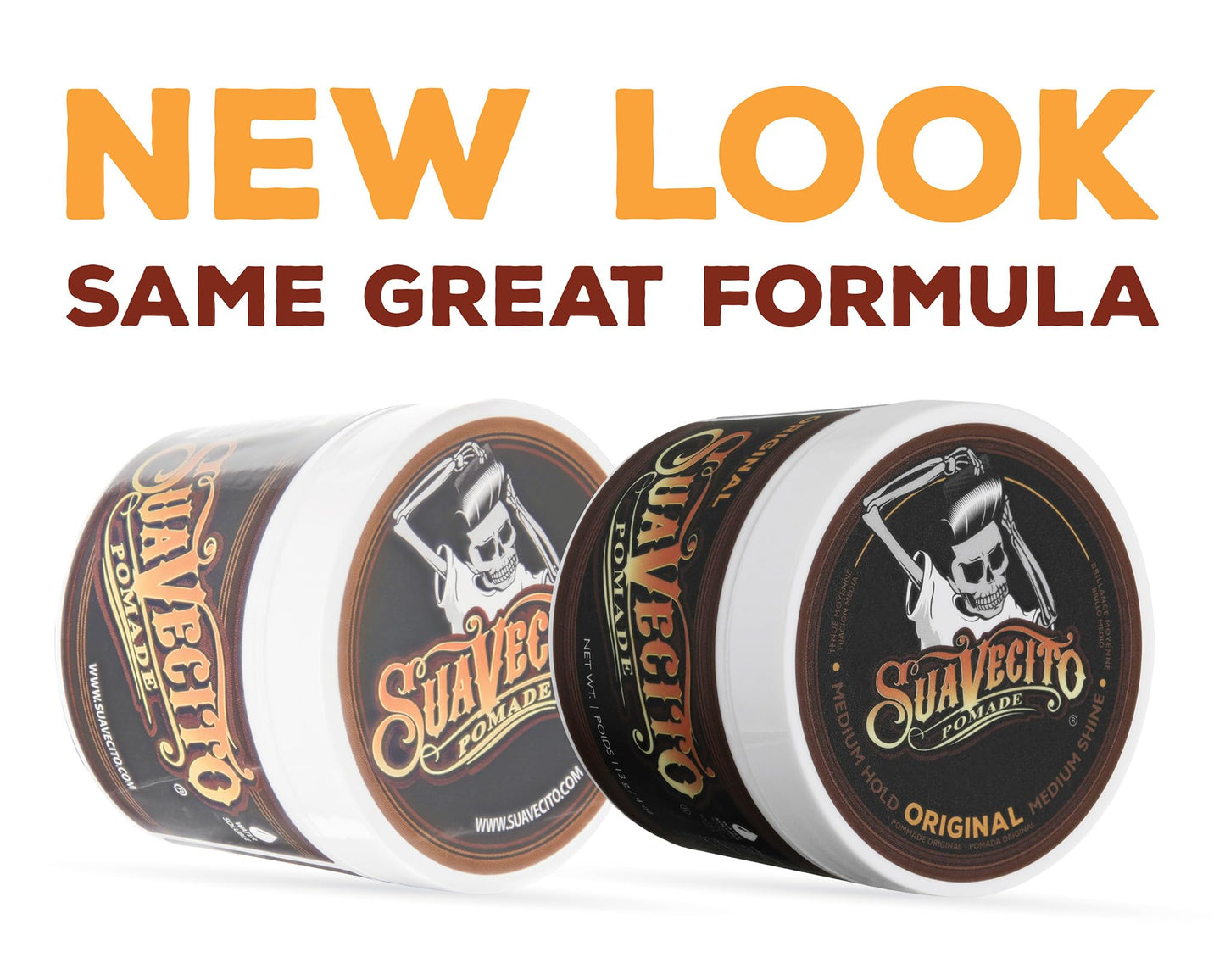 Suavecito Pomade Original Hold 4 oz, 3 Pack - Medium Hold Hair Pomade For Men - Medium Shine Water Based Wax Like Flake Free Hair Gel - Easy To Wash Beauty & Personal Care Suavecito