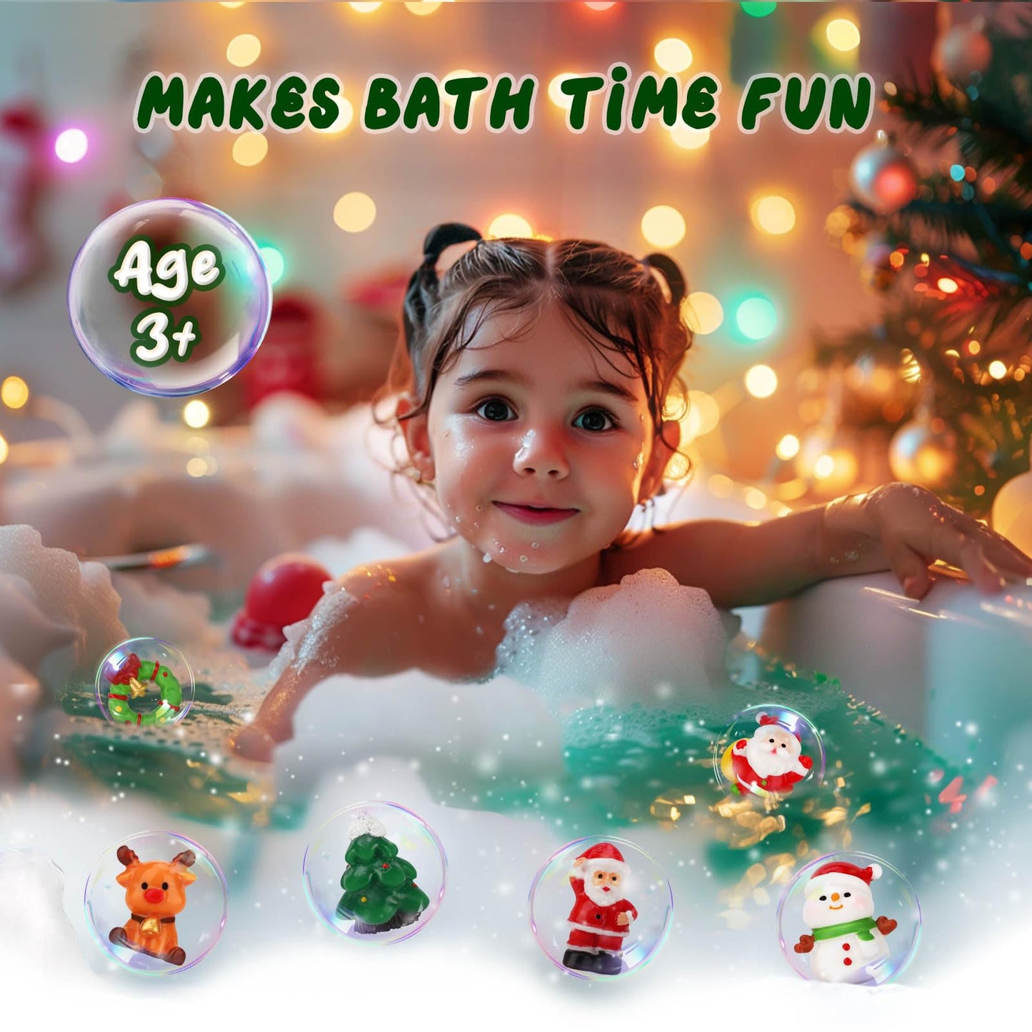 Christmas Bath Bombs for Kids with Surprise Toys Inside, 2025 Christmas Stocking Stuffers Gift for Kids, 6 Pack Bubble Bath Bomb for Boys Girls Beauty and Personal Care sanyi