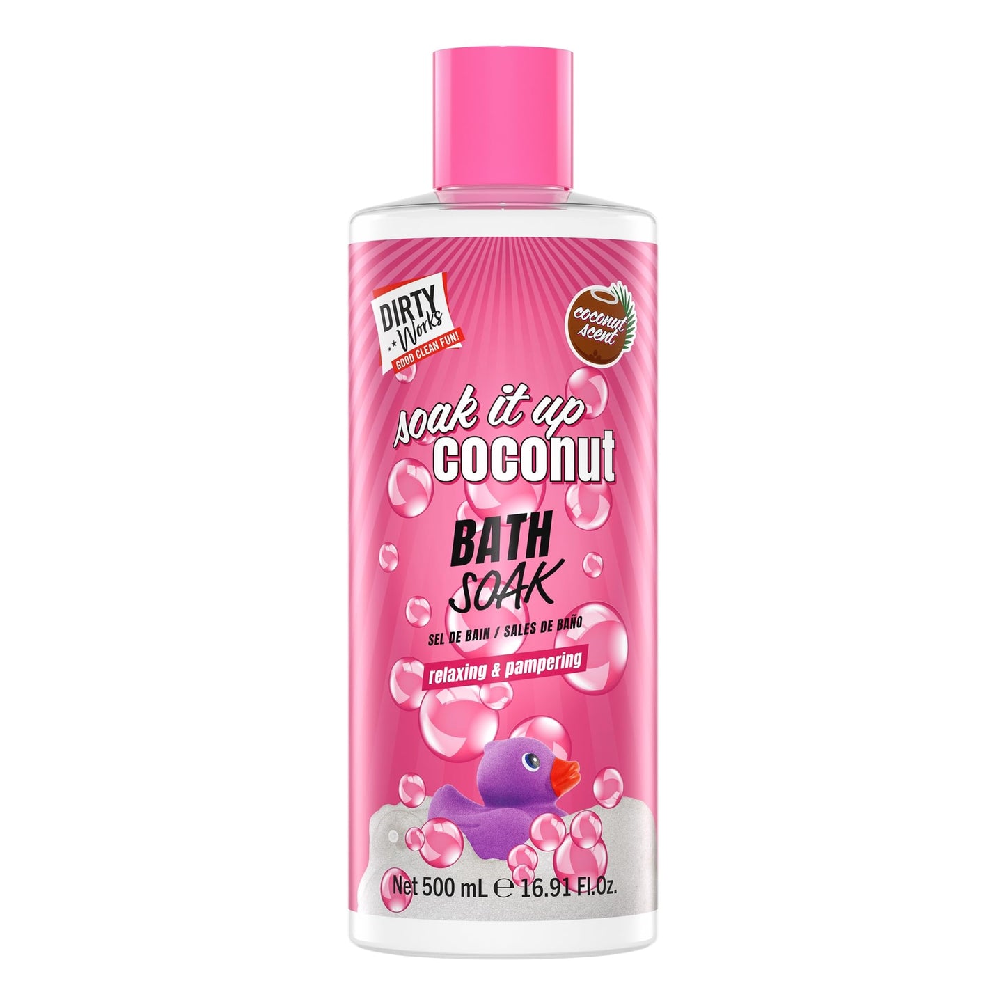 Dirty Works Tropic Like It's Hot Soak It Up Coconut Bath Soak 500ml Beauty and Personal Care Dirty Works