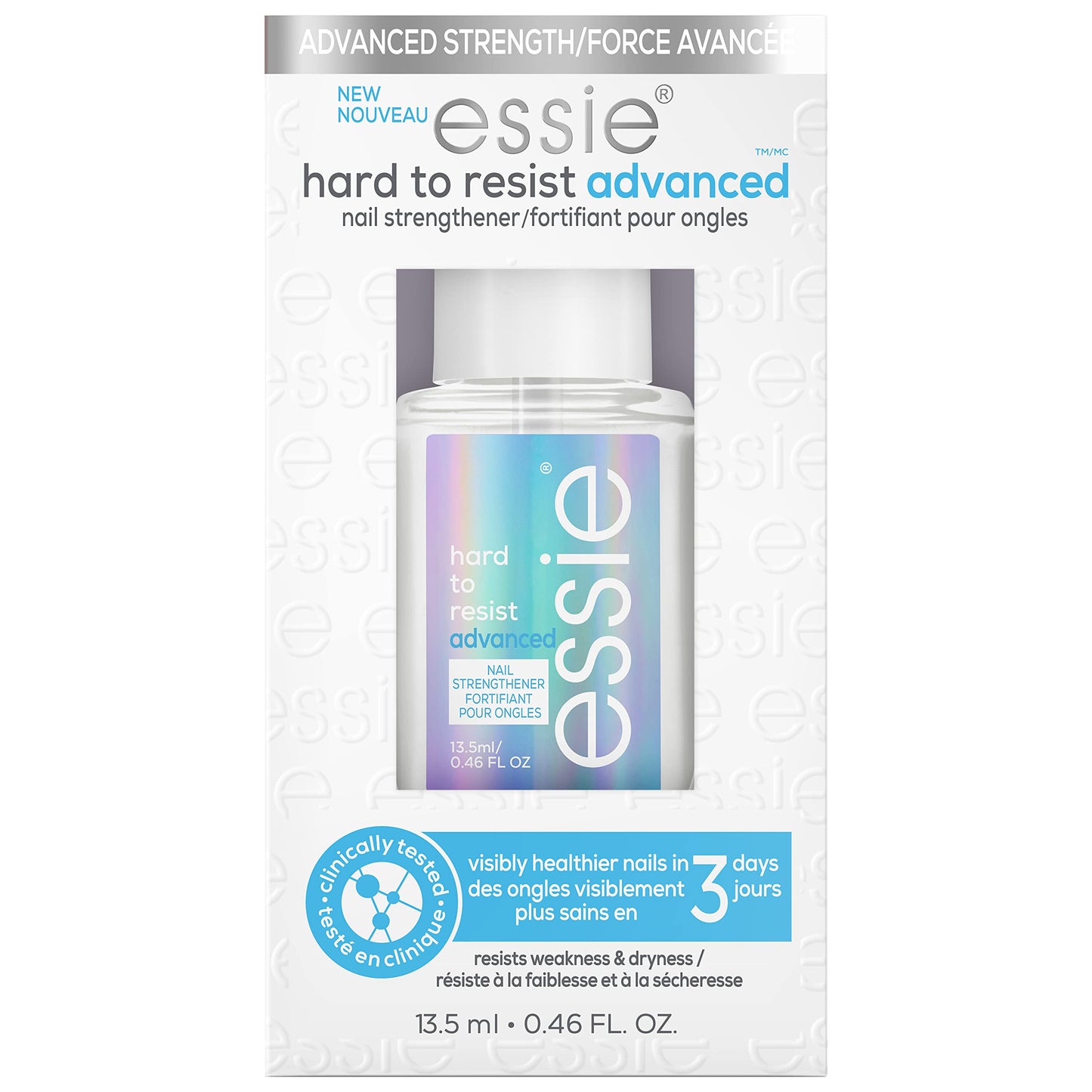 essie nail care, strengthener treatment, vegan, Hard To Resist Advanced, 0.46 fl oz Beauty & Personal Care essie