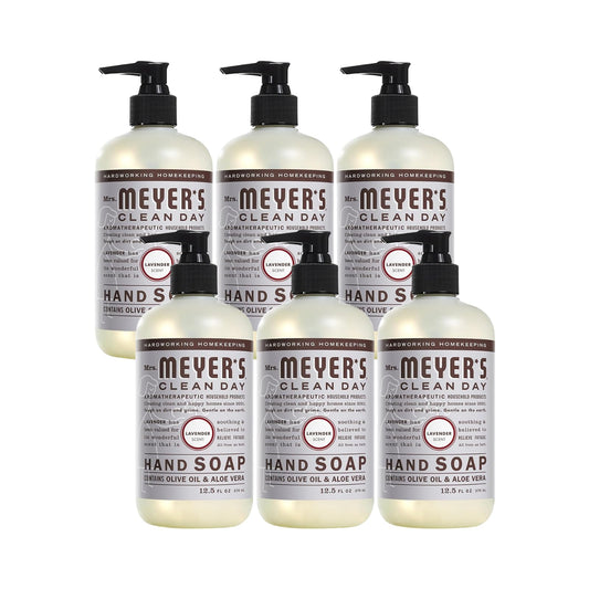 Meyers Lavender Liquid Hand Soap, 12.5 Oz, (Pack of 6) Beauty & Personal Care Mrs. MEYER'S