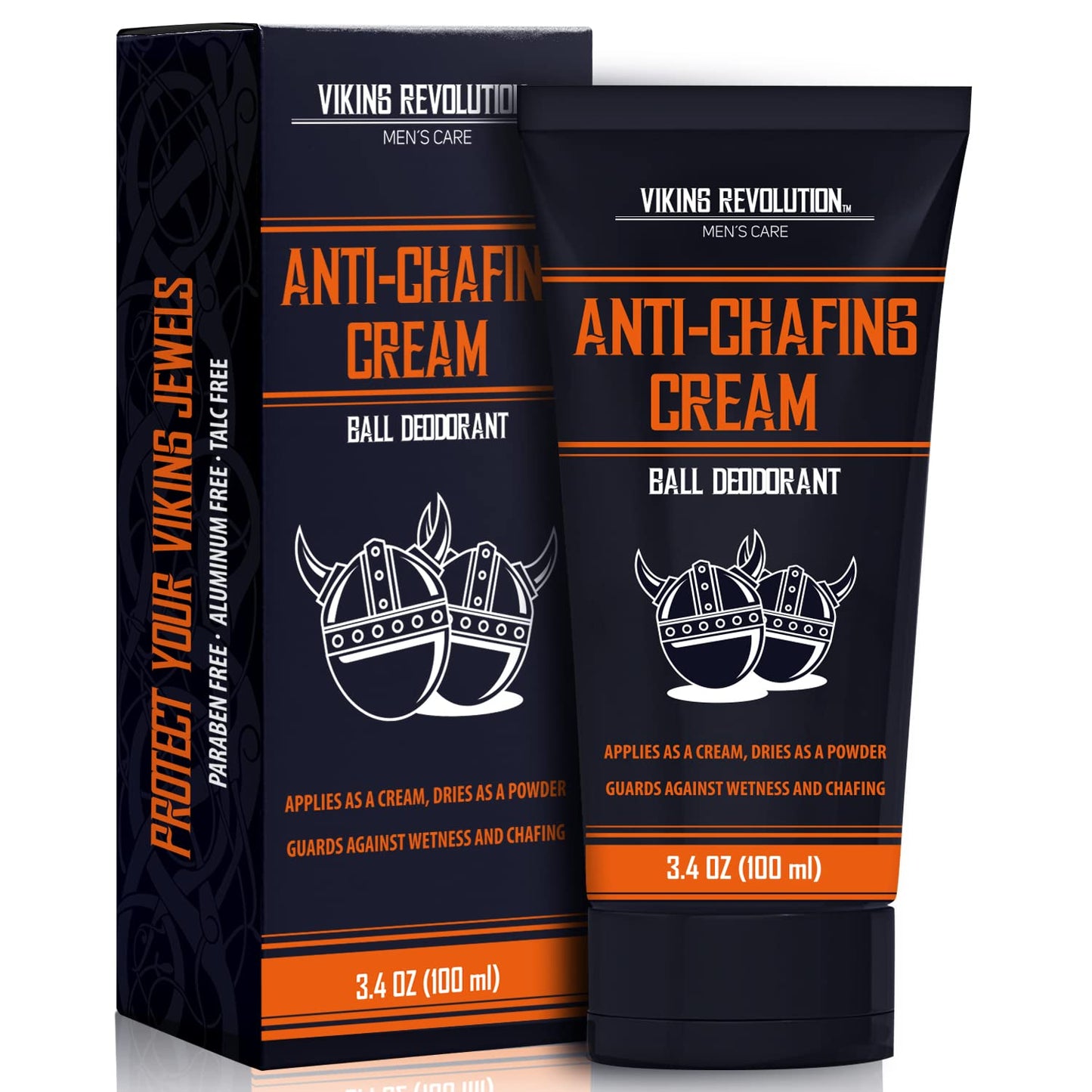 Viking Revolution Balls Deodorant With Aloe Vera and Purslane - Groin and Crotch Anti-Chafing Cream for Men - Quick Drying, Talc-Free Ball Cream 3.4oz Beauty & Personal Care Viking Revolution