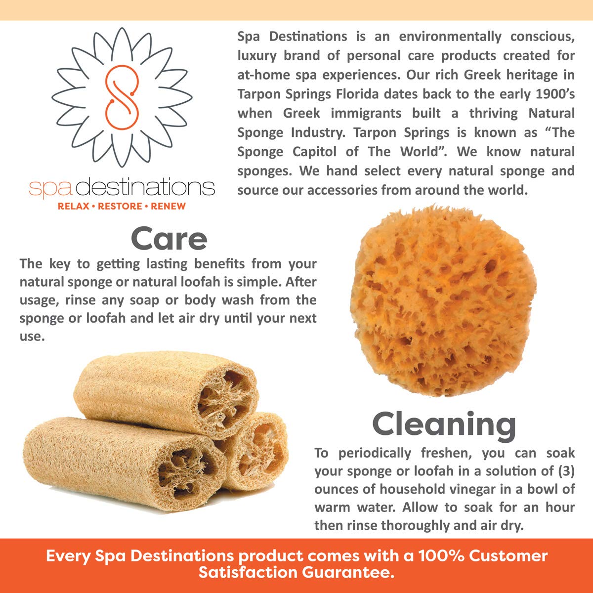 Facial Sea Wool Sponge 2-3" (3) Pack by Spa Destinations Beauty and Personal Care Spa Destinations