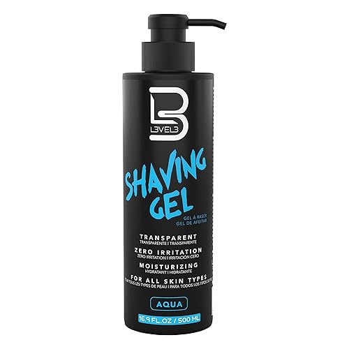 L3 Shaving Gel - Straight Razor Shave Gel - Non-Irritating - Refreshing Smell - No Hot Towel Necessary - Level Three Razor Gel (Aqua) Beauty & Personal Care L3