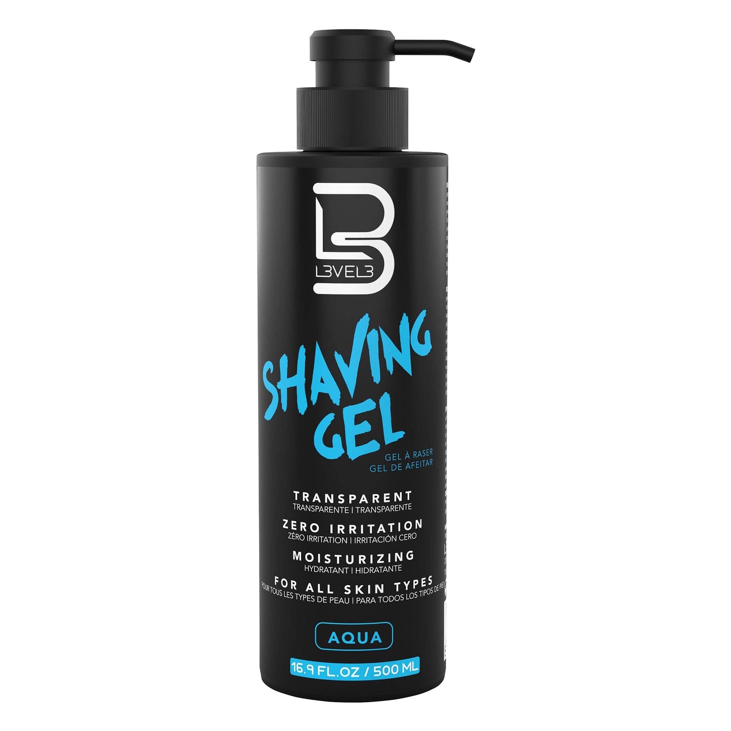 L3 Shaving Gel - Straight Razor Shave Gel - Non-Irritating - Refreshing Smell - No Hot Towel Necessary - Level Three Razor Gel (Aqua) Beauty & Personal Care L3