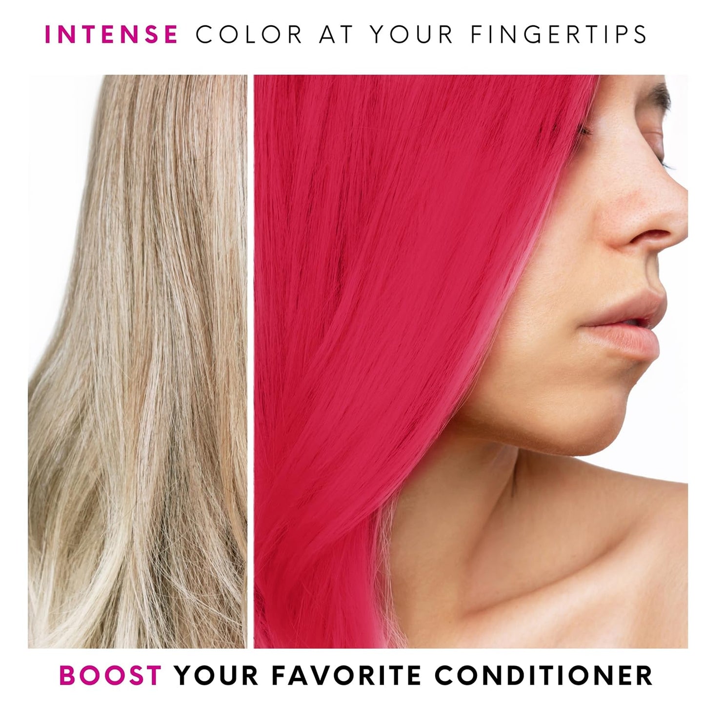 Watercolors Base Drops, Temporary Hair Dye Color Booster, Cruelty-Free, 4 oz - PINK Beauty & Personal Care Watercolors