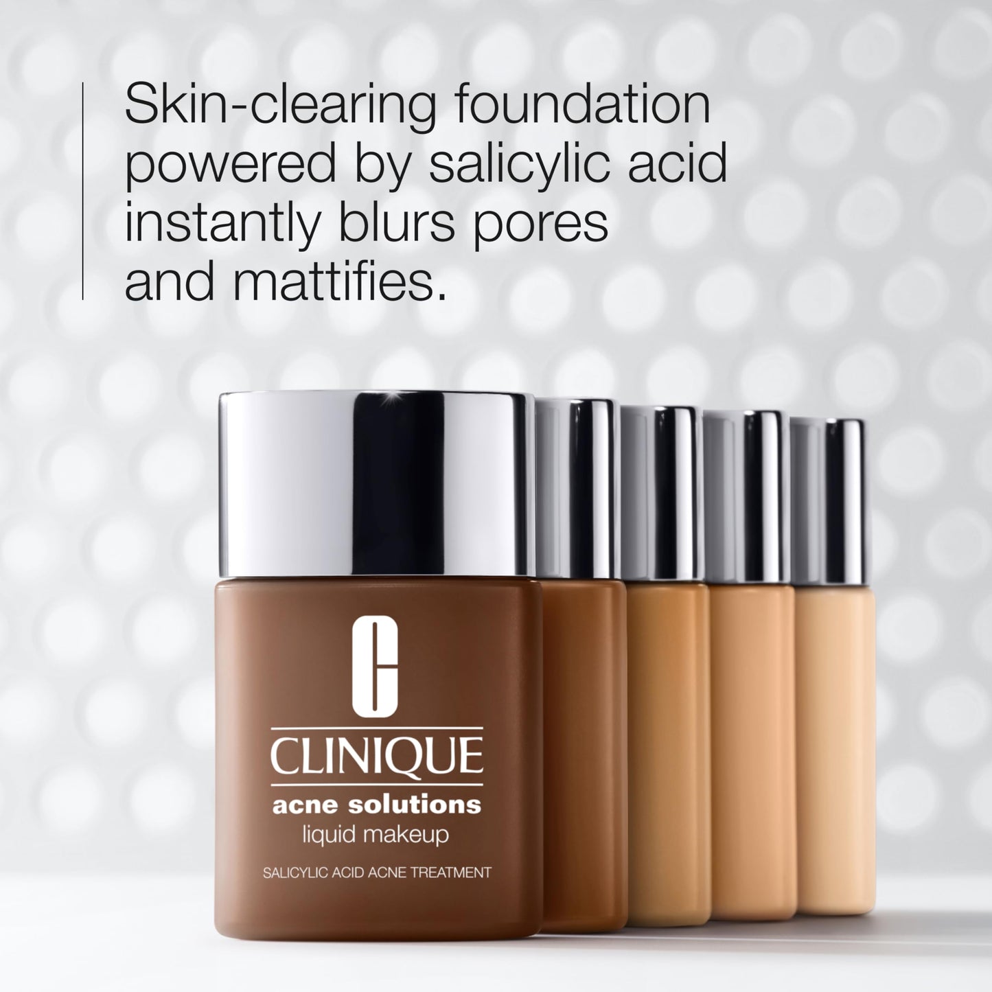 Clinique Acne Solutions Liquid Foundation Makeup With Salicylic Acid For Dry Combination to Oily Skin Types | Medium Coverage, Natural Matte Finish Beauty & Personal Care Clinique