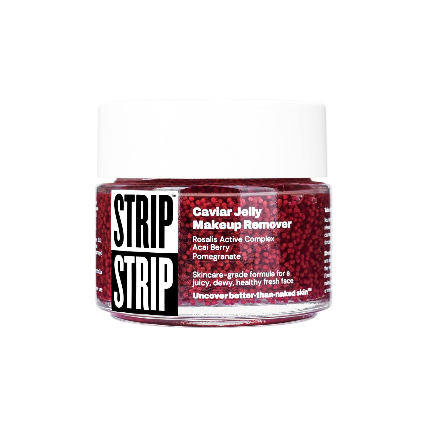 STRIP MAKEUP - Caviar Jelly Makeup Remover - Nourishing cleanser with skincare Prebiotic-enriched Rosaliss Active Complex, Acai berry extract Beauty & Personal Care STRIP MAKEUP