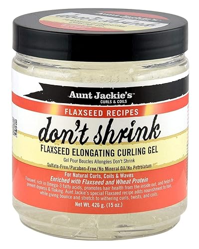Aunt Jackie's Don't Shrink Flaxseed Elongating Curling Gel, 15 oz (Pack of 2) Beauty & Personal Care Aunt Jackie's