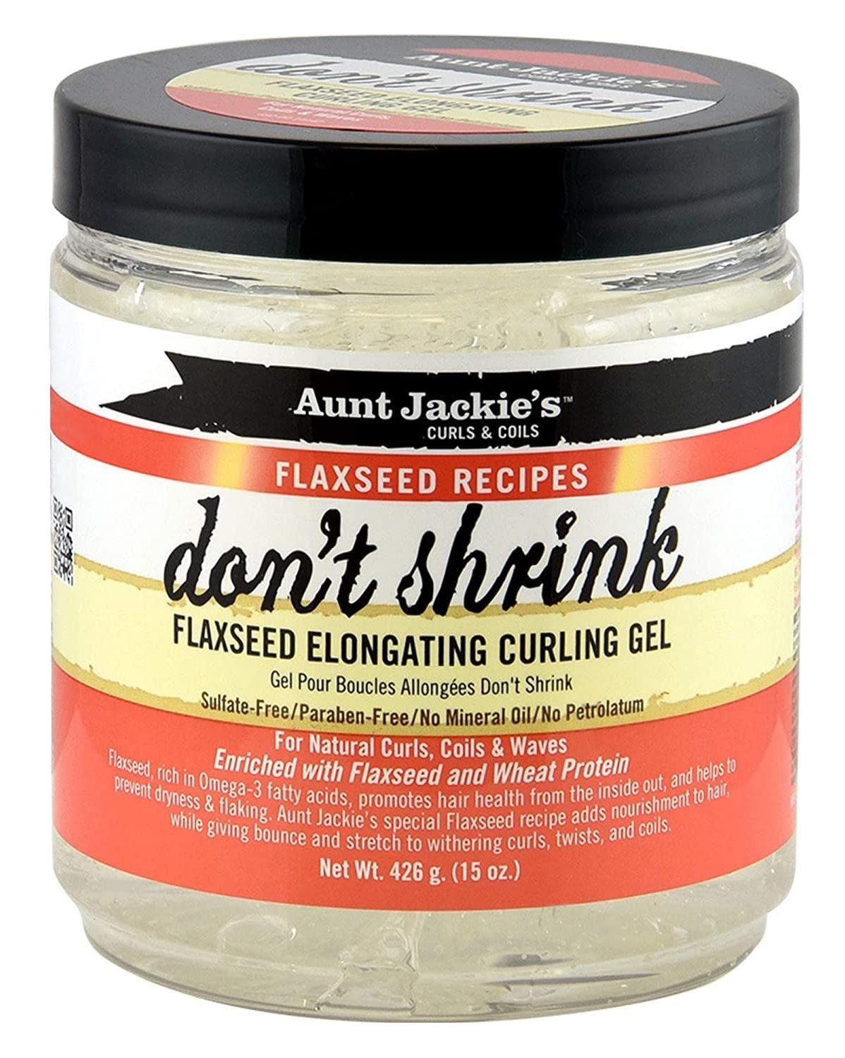 Aunt Jackie's Don't Shrink Flaxseed Elongating Curling Gel, 15 oz (Pack of 2) Beauty & Personal Care Aunt Jackie's