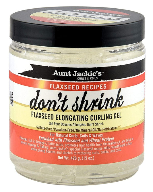 Aunt Jackie's Don't Shrink Flaxseed Elongating Curling Gel, 15 oz (Pack of 2) Beauty & Personal Care Aunt Jackie's