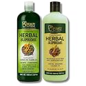 Herbal Shampoo + Conditioner Combo,1000 ml(33.8 fl oz)Each-W/Tepezcohuite,Nettle, Aloe Vera (Sábila),Neem, Rosemary,Horsetail & More-Natural Botanical Beauty & Personal Care HIGH SUPREME