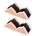 200Pcs Sponge Eyeshadow Applicators,Eyeshadow applicators sponge,Double Sided Eyeshadow Brush with Box, Black Makeup Applicators Beauty & Personal Care Peduu