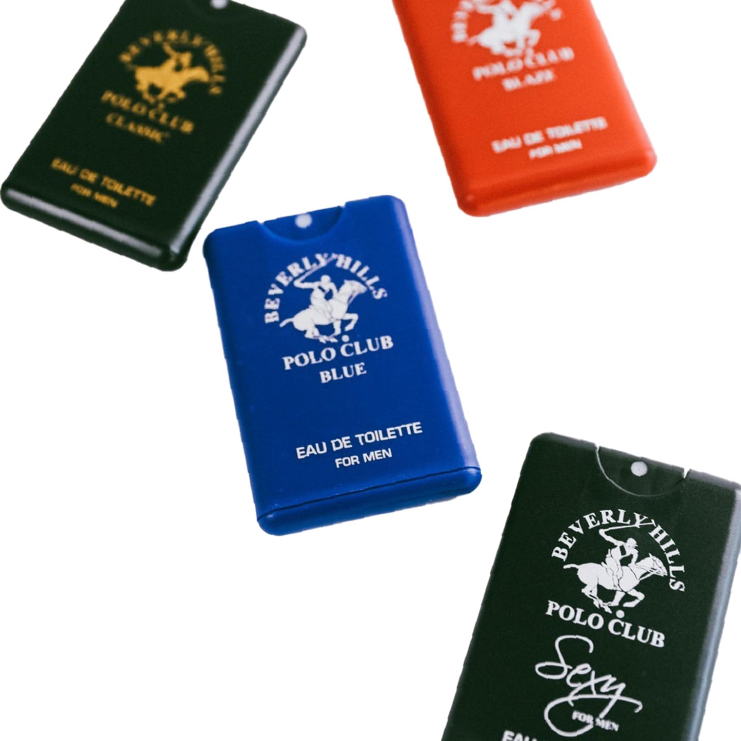 Beverly Hills Polo Club Pocket Size Collection, 4 Piece Cologne Gift Set for Men, Pack of 1,0.68 fluid_ounces Beauty & Personal Care Beverly Hills Polo Club