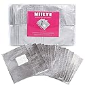 MIILYE Nail Polish Remover Foil Wraps for Acrylic/Dip Powder/UV/Gel/Polish Varnish Soak-off Removal, with Pre-attached Lint Free Pad (100x Gel Nail Beauty & Personal Care MIILYE
