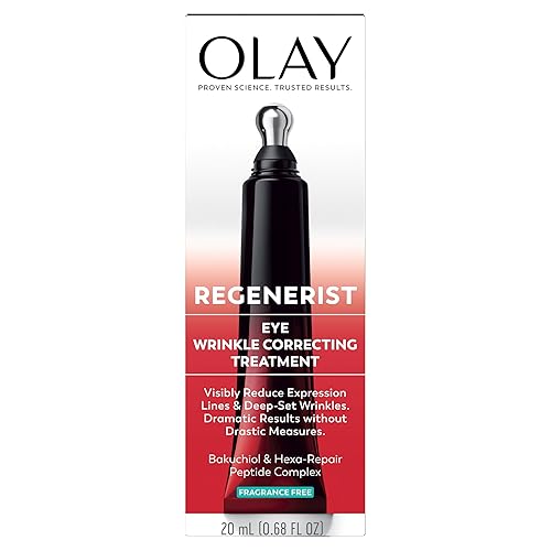 Olay Regenerist Under Eye Cream Roller, Eye Wrinkle Cream, Crows Feet & Bags Treatment, Anti-Wrinkle, Anti-Aging Serum, Fragrance-Free, Hexa-Repair Beauty & Personal Care Olay