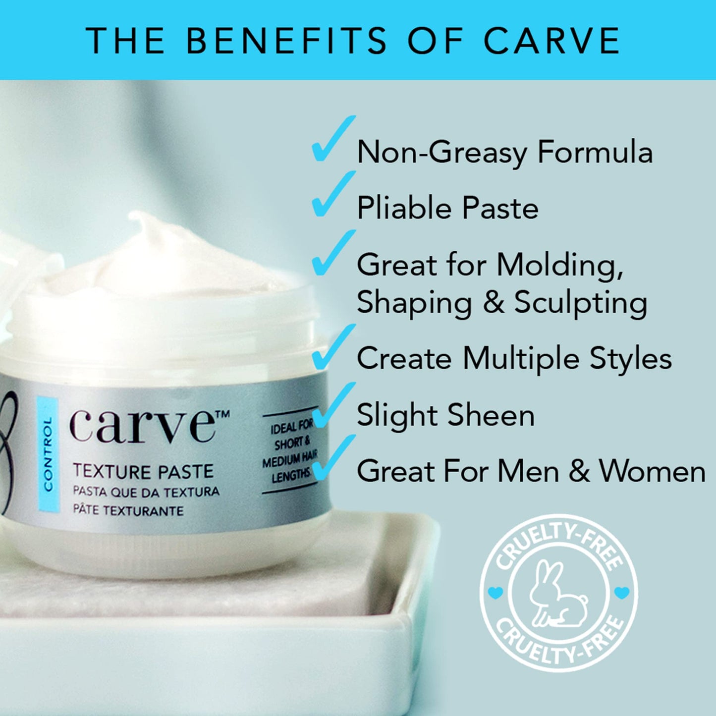 Brocato Carve Texture Hair Paste, 2 Oz | Styling Texturizer Cream Products for Men and Women - Volumizing and Texturizing Product for Molding, Shaping Beauty & Personal Care Brocato