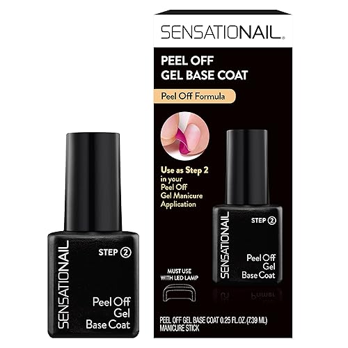 Sensationail Peel Off Formula Gel Nail Polish Base Coat Refill, Clear, 0.25 Fl Oz Beauty & Personal Care Sensationail