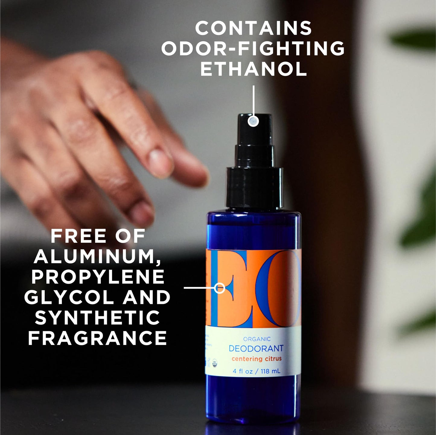 EO Organic Deodorant Spray, 4 Ounce (Pack of 1), Citrus, made with Essential Oils for men and women Beauty and Personal Care EO