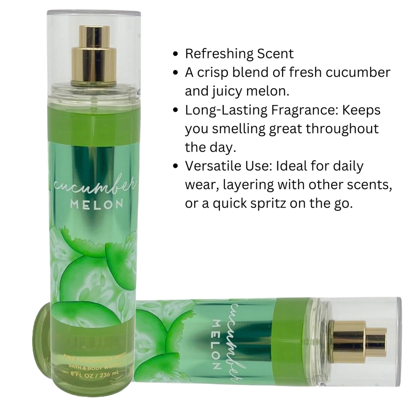 Bath and Body Works Cucumber Melon Fragrance Mist Splash by Jubujub Beauty & Personal Care Bath & Body Works