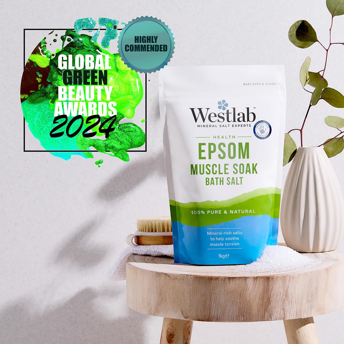 Westlab Reviving Epsom Salt, 1 kg Beauty and Personal Care Westlab