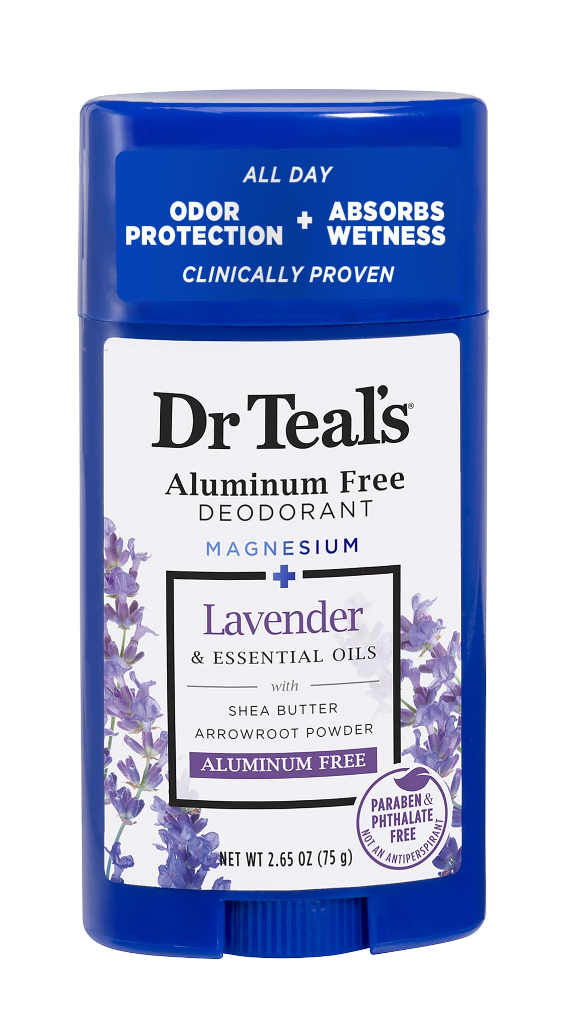Dr Teal's Aluminum Free Deodorant - Lavender - Paraben & Phthalate Free - 2.65 oz Beauty & Personal Care Dr Teal's