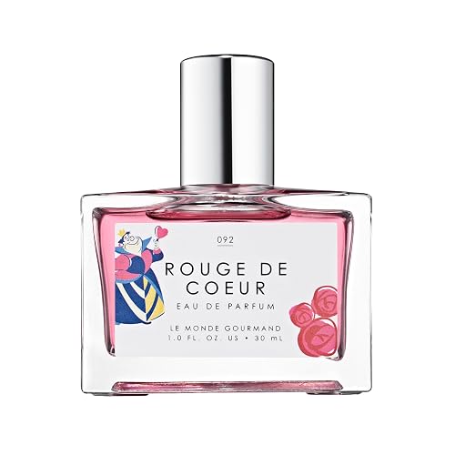 Le Monde Gourmand Disney Alice in Wonderland Rouge de Cœur Perfume Spray Eau de Parfum, Spiced Pink Pepper, Damask Rose & Amber Woods Spray Perfume Beauty & Personal Care Le Monde Gourmand