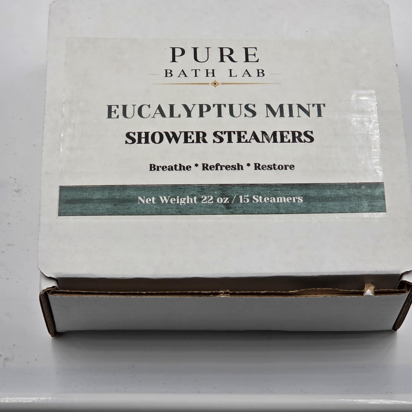 Shower Steamers Eucalyptus Mint Essential Oils, 15 Count, (Larger Than Leading Brand), with Mesh Bag (15 Count) Pack of 1 Beauty and Personal Care Spa Pure