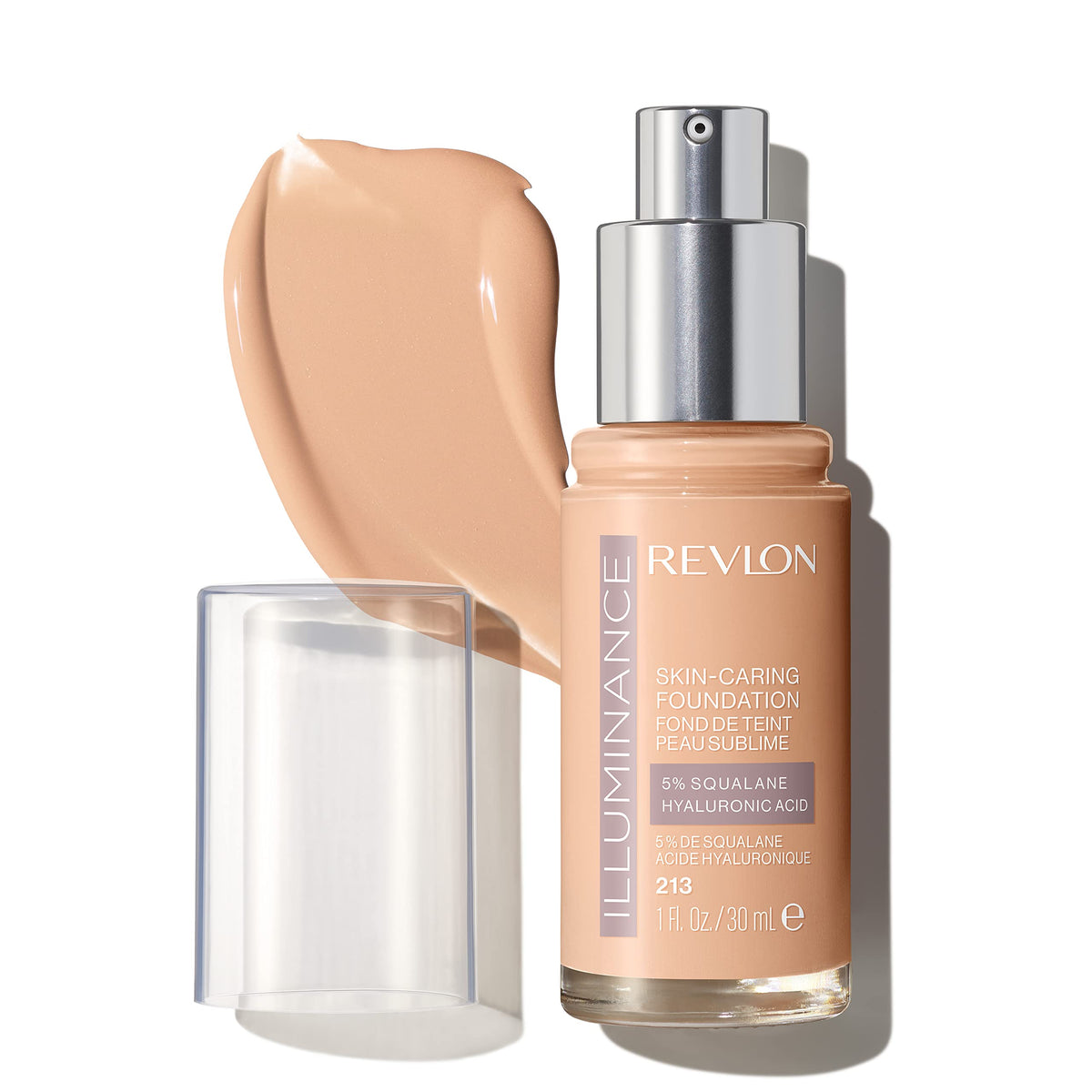 Revlon Illuminance Skin-Caring Liquid Foundation, Hyaluronic Acid, Hydrating and Nourishing Formula with Medium Coverage, 213 Light Natural, 1 fl oz Beauty & Personal Care REVLON