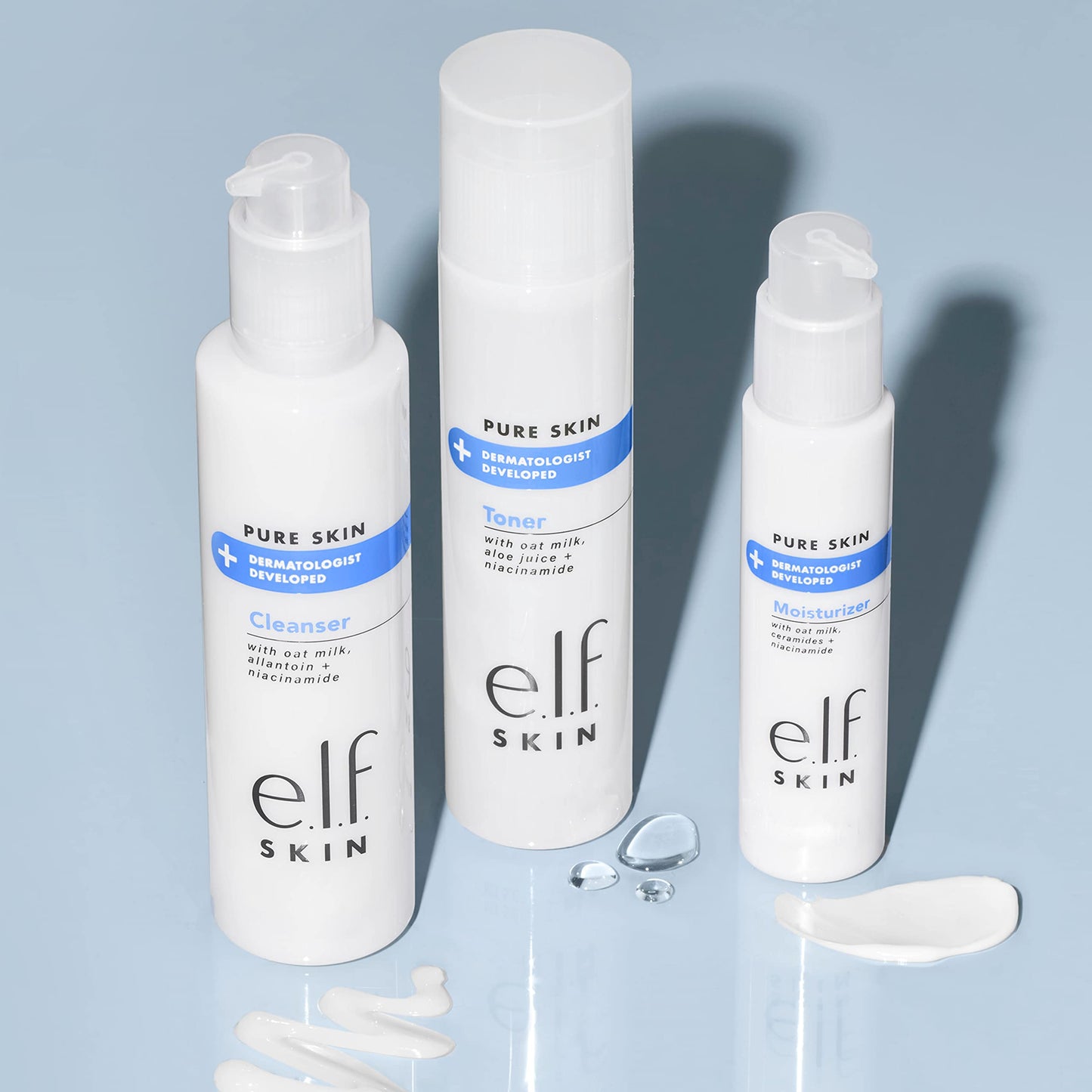 e.l.f. Skin Pure Skin Toner, Gentle, Soothing & Exfoliating Daily Toner for A Smoother-Looking Complexion, Made with Oat Milk, Aloe Juice Beauty & Personal Care e.l.f.